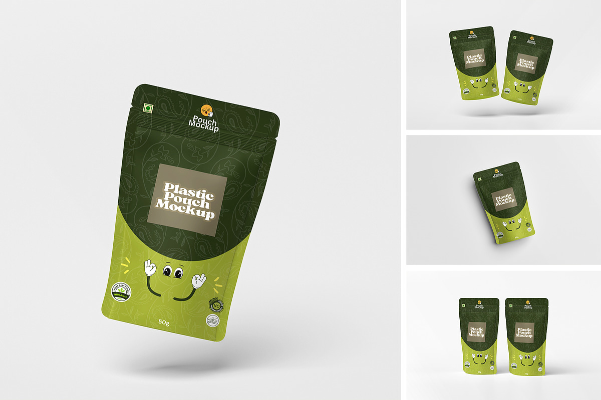 Plastic Pouch Mockup, an Advertising Mockup by AnasStudio (Photo 1 of 5)