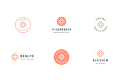 6 Minimal Geometric Floral Logos, a Branding & Logo Template by GudBrand Studio (Thumbnail 2 of 6)