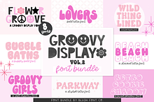 GROOVY DISPLAY Retro Font Bundle 2