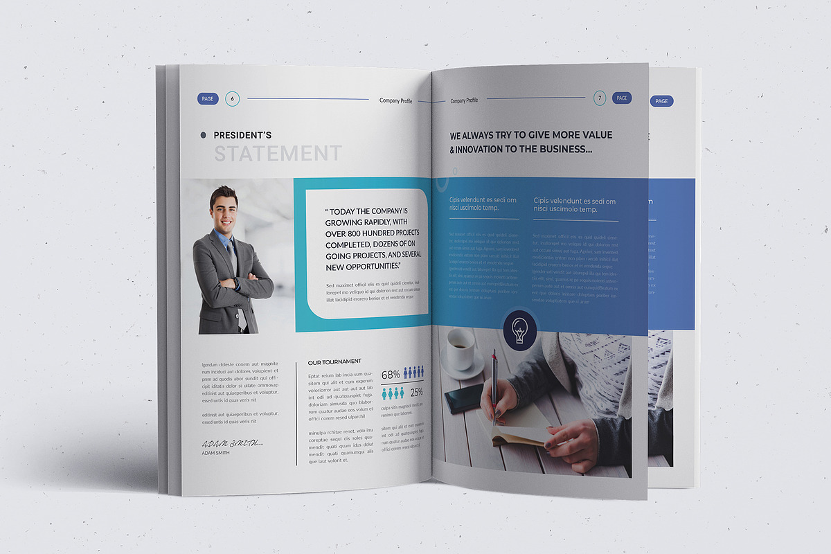 The Company Profile | Word & Canva, a Brochure Template by Creativity-Design (Photo 6 of 13)
