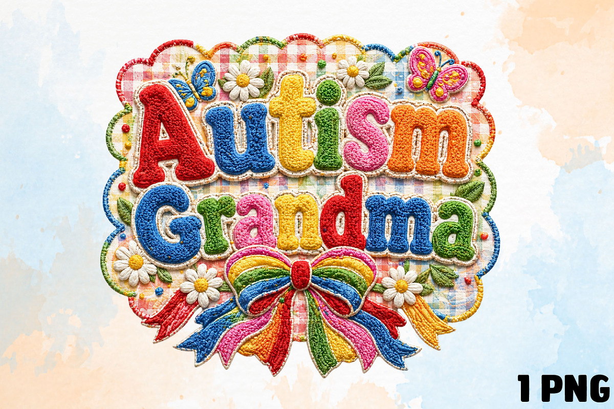 Autism Grandma, Faux Yarn Coquette, an Illustration by DreamCafeArt (Photo 1 of 5)