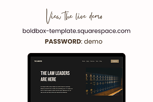 Squarespace Template For Lawyers