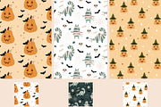 Cute Halloween clipart & patterns, a Seasonal Illustration by JulzaArt (Thumbnail 8 of 13)