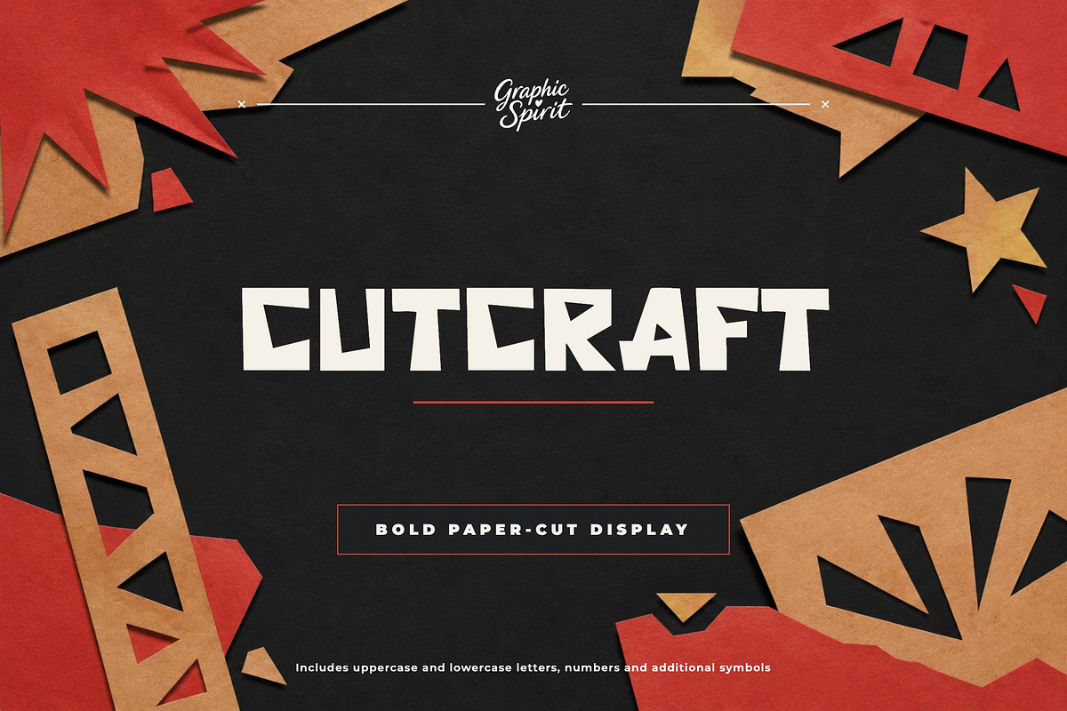 Cutcraft Font, a Handwritten Font by Graphic Spirit (Photo 1 of 8)