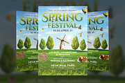 Spring Festival Flyer Template, a Flyer Template by Creative Waffle (Thumbnail 1 of 5)