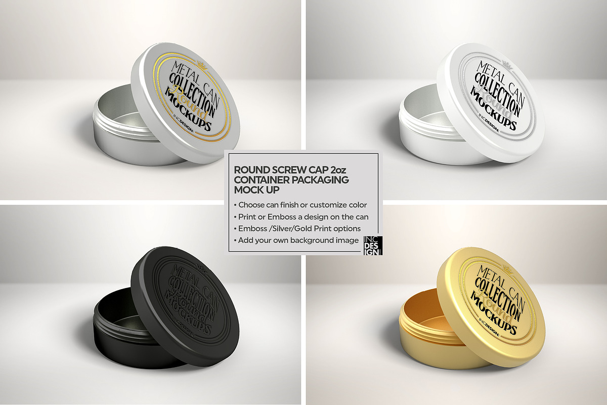 Vol2. Metal Can Mockup Collection, a Cups & Container Mockup by INCDesign (Photo 5 of 23)