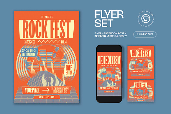 Rock Concert Flyer preview 4