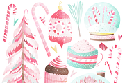 Watercolor Peppermint Clipart, an Illustration by DigitalArtsi (Thumbnail 2 of 2)