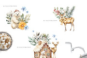 Christmas Magic Watercolor Clipart, an Object Illustration by Pati Paints (Thumbnail 4 of 9)