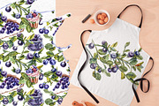 Blueberries watercolor clip art, a Food Illustration by Ann Astro (Thumbnail 11 of 13)