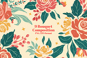 Retro Christmas Joy Assets, a Decorative Illustration by Papatongartist (Thumbnail 3 of 9)