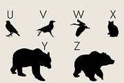 Animals Silhouette Dingbats Font, a Symbol Font by Minimalartstudio (Thumbnail 3 of 8)