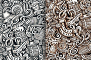 Oktoberfest Graphic Doodles Patterns, a Pattern Graphic by BALABOLKA (Thumbnail 3 of 6)