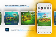 Summer Cannabis Expo Instagram Post, a Social Media Template by The Design For Co. (Thumbnail 4 of 5)