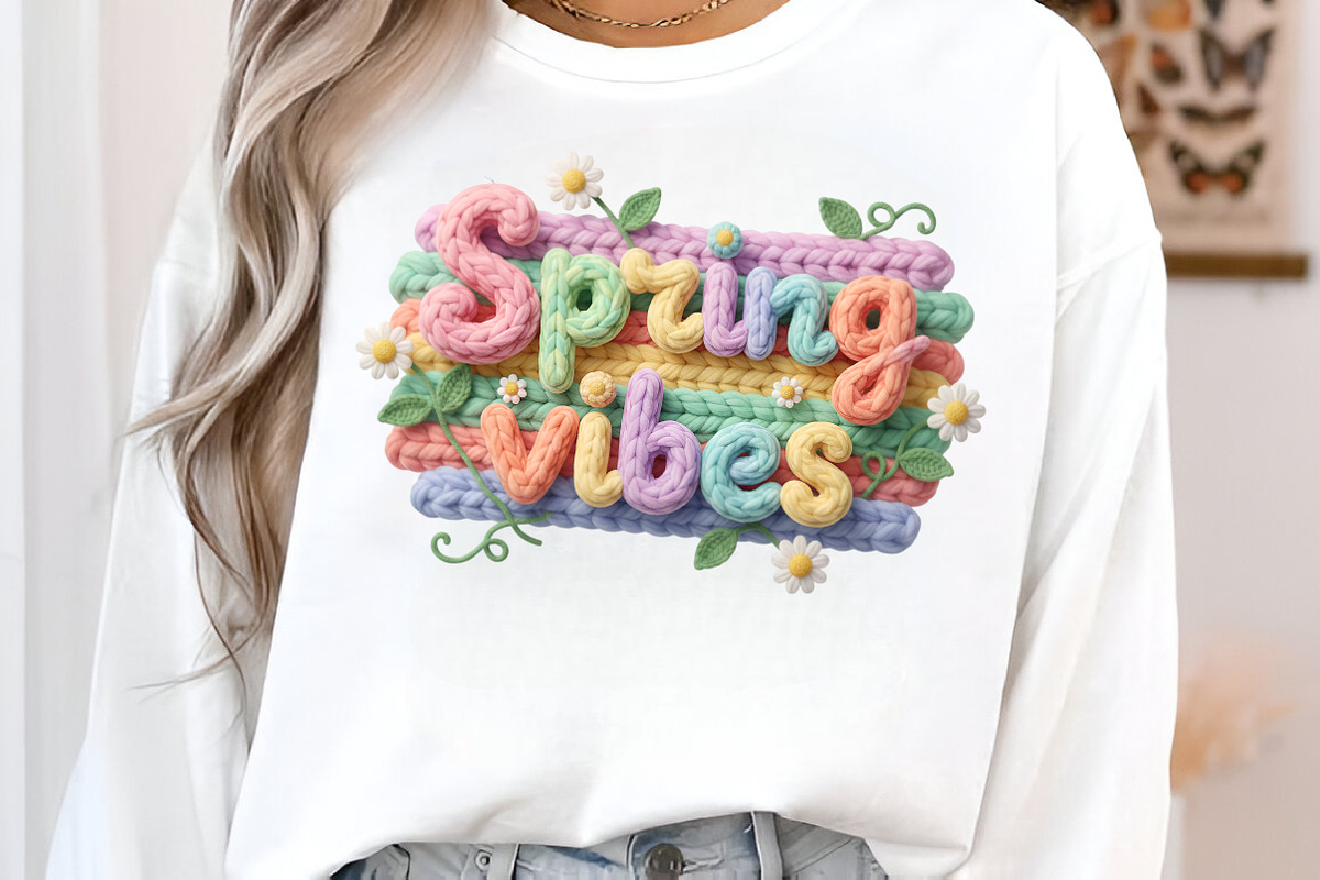 Spring Png - Faux Yarn Spring Vibes, an Illustration by SinaCreation (Photo 2 of 7)