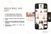 Christmas Instagram Templates Canva, a Social Media Template by Studio Eburnean (Thumbnail 2 of 3)