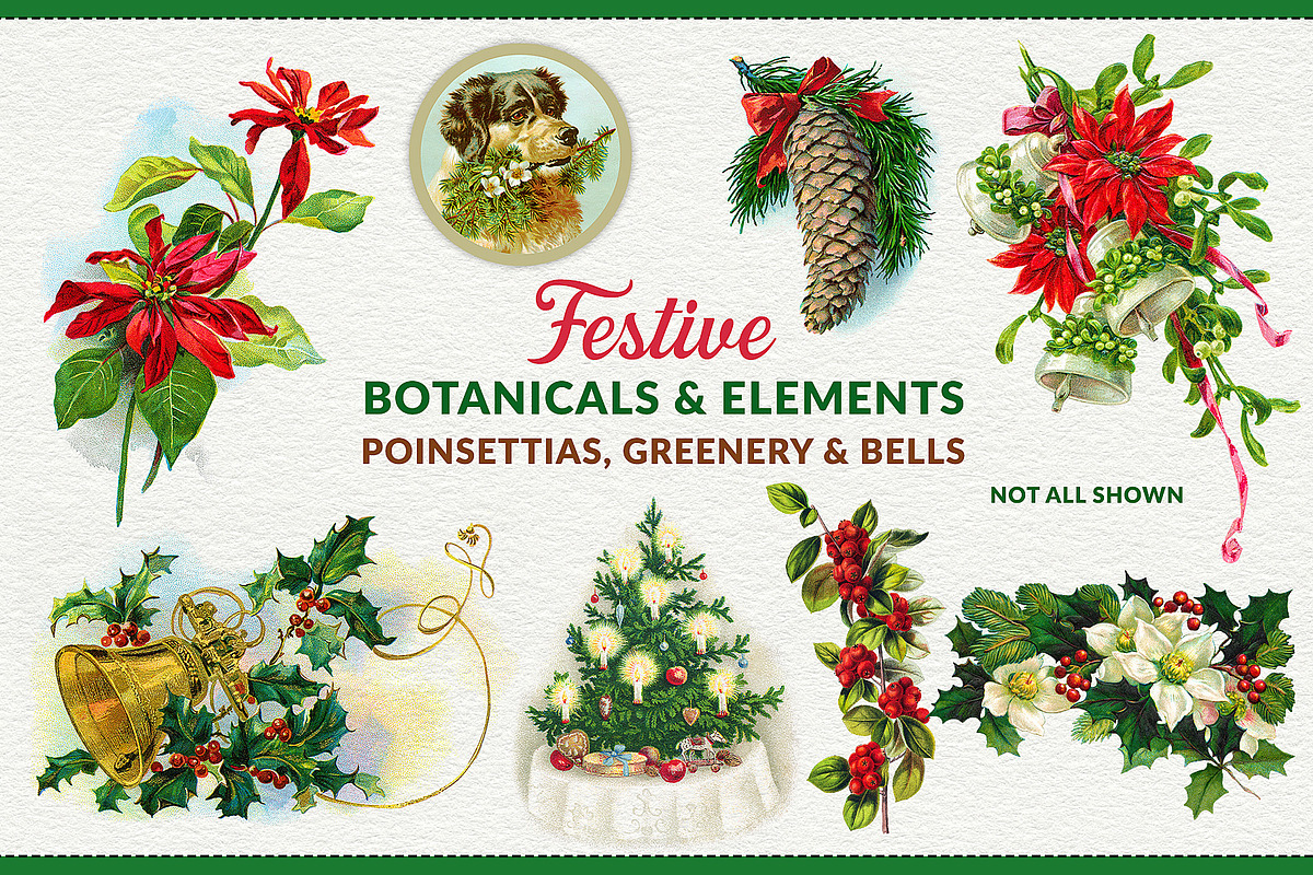 Complete Vintage Christmas Graphics, a Seasonal Illustration by French Kiss Collections (Photo 23 of 28)