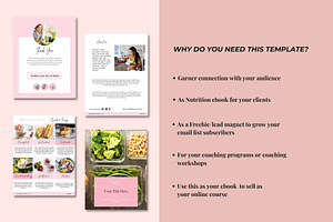 Nutrition Meal Plan Recipe Canva