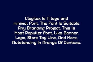 Clogilax - Minimal & Logo Font