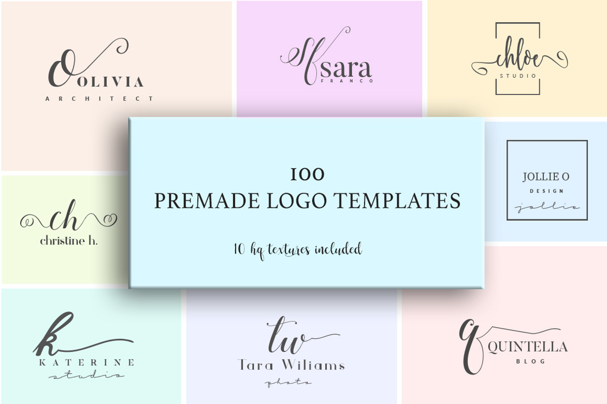 Ichic Premade Logo Templates Pack, a Branding & Logo Template by IsikChic (Photo 1 of 23)