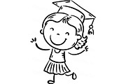 School Kids Clipart Set, an Education Illustration by Bubert Art (Thumbnail 4 of 9)