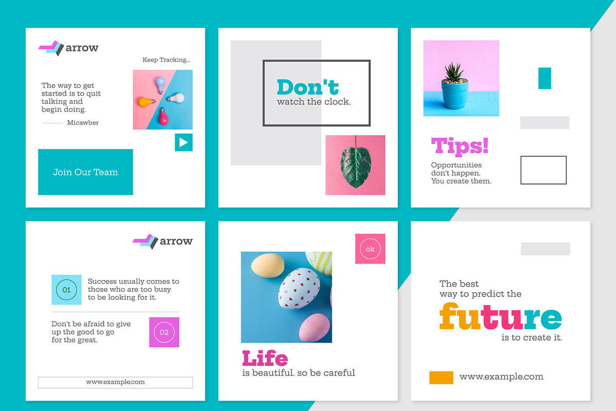 Creative Social Media Post Layout, a Social Media Template by MightyDesign (Photo 3 of 6)