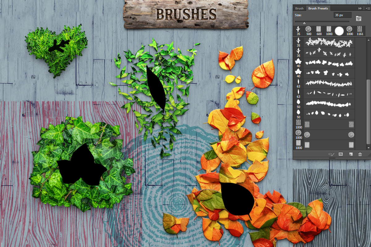WOODY Texture Photoshop Styles KIT, a Layer Style Add-On by Graphic Spirit (Photo 12 of 14)