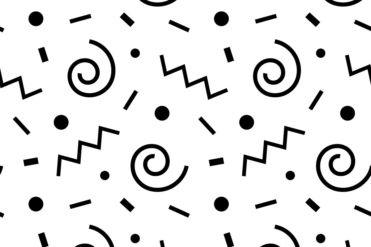 seamless pattern 80s. Vector., a Texture Graphic by Dolvalol