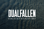 Dualfallen - Font, a Sans Serif Font by artchiles_design (Thumbnail 1 of 5)