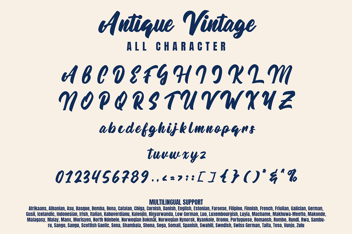 Antique Vintage - Script Font, a Script Font by Arendxstudio (Photo 8 of 8)