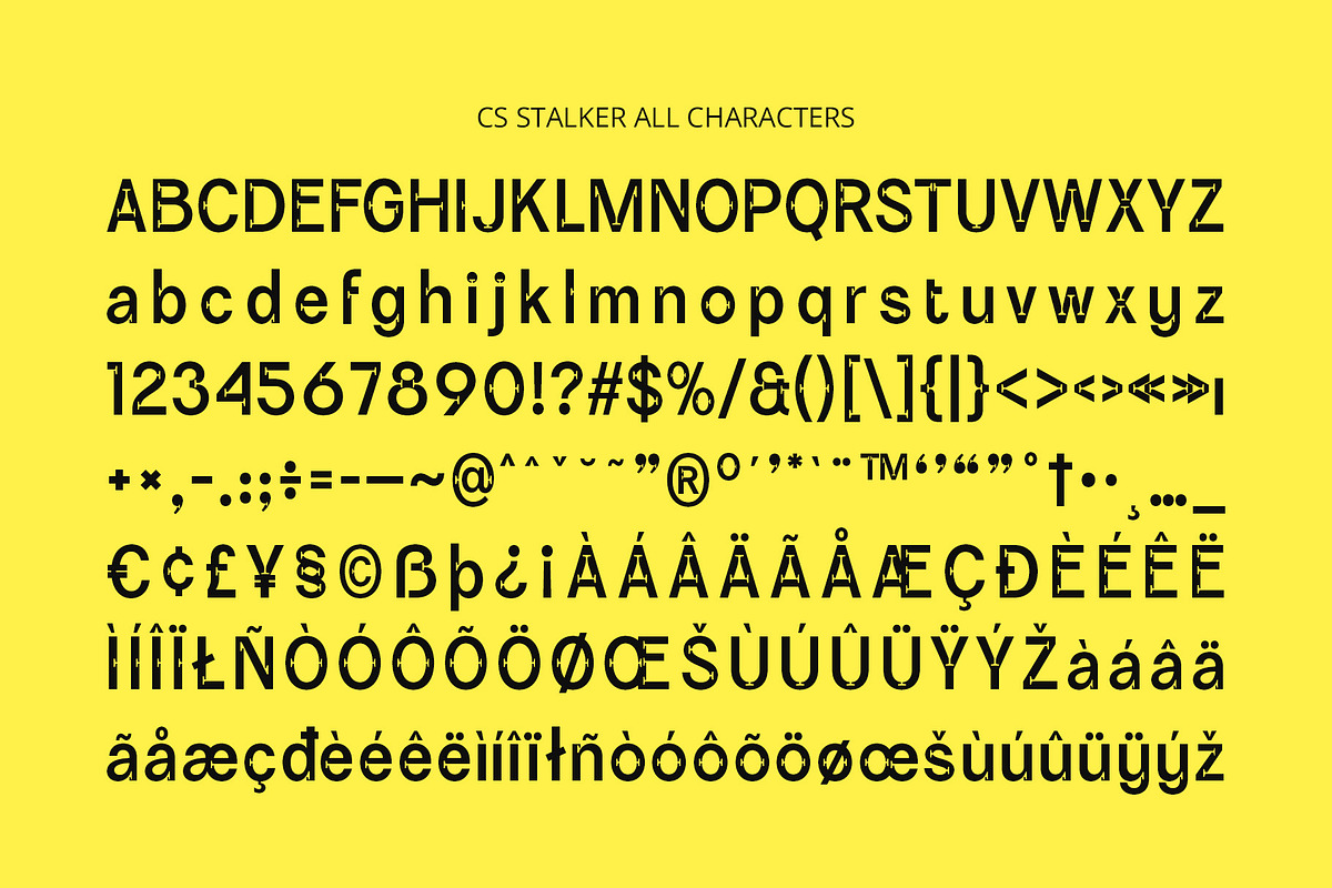 CS Stalker – Inktrap Font, a Sans Serif Font by Craft Supply Co. (Photo 8 of 8)