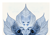Role Co. Cyanotype Leaf in Symmetry, a Texture Illustration by milatovar (Thumbnail 14 of 21)