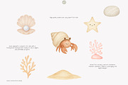 watercolor under the sea clipart, a Decorative Illustration by Pink Studio Art (Thumbnail 3 of 9)