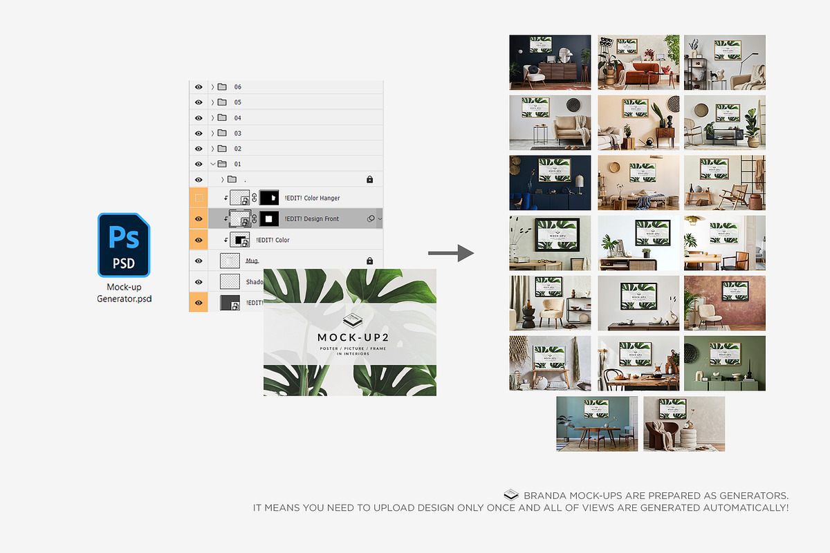 Landscape Frame on Scenes 2 Mock-up, a Print Template by Branda Keeps (Photo 28 of 30)