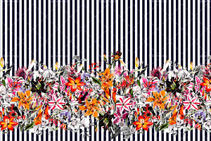 Botanical Flowers - Seamless Pattern