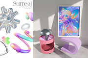 Surreal Holo Abstract 3D Shapes, a Graphic by LarysaZabrotskaya (Thumbnail 2 of 11)