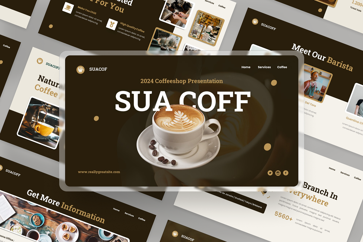 Suacoff Coffee - Powerpoint, a Presentation Template by GraphauseProject (Photo 2 of 7)