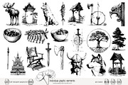 100 line art Viking clip art, a Person Illustration by Poppy Lane Studio (Thumbnail 3 of 12)