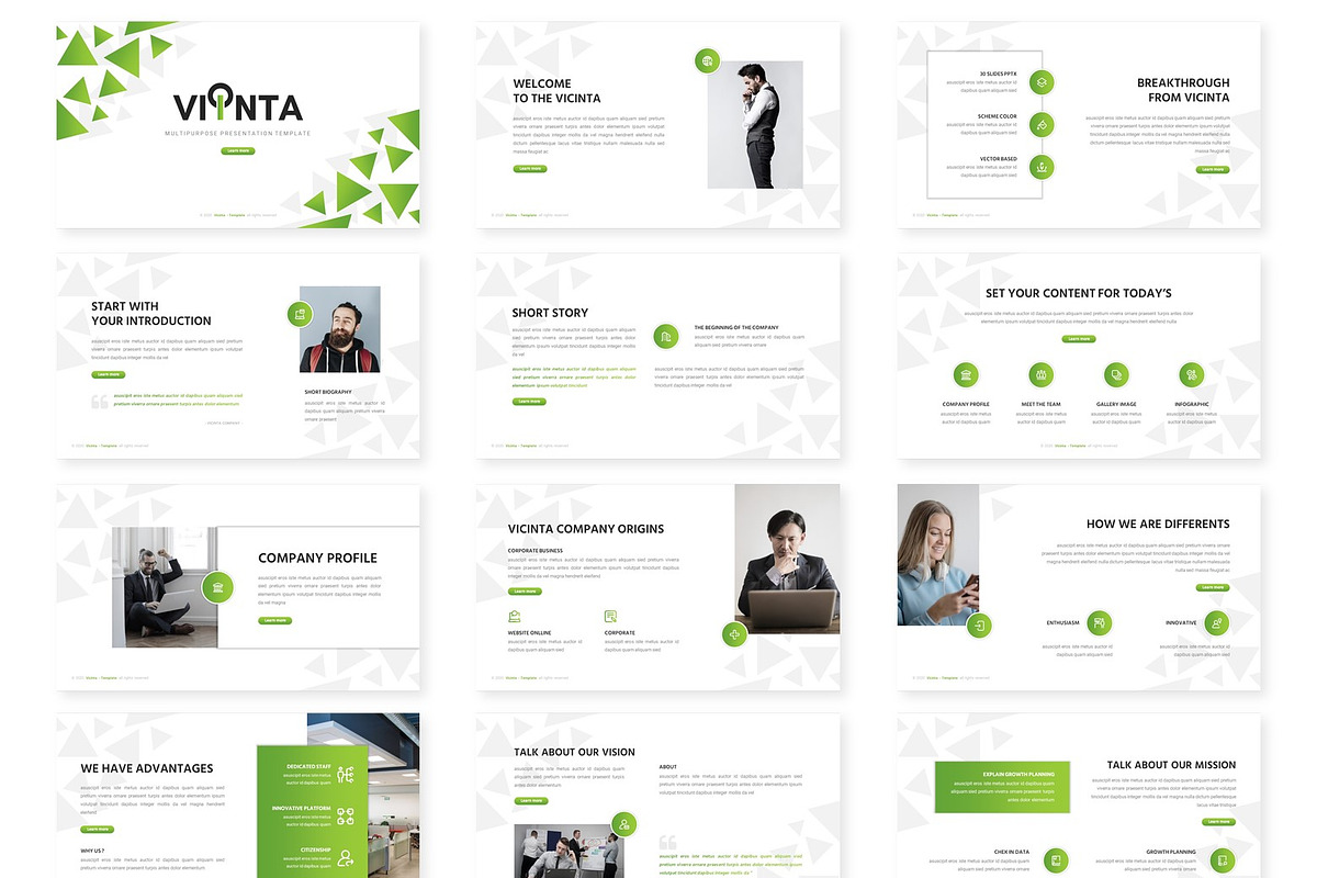 Vicinta - Powerpoint Template, a Presentation Template by inspirasign (Photo 2 of 4)