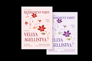 Floral Retirement Party Invitation, an Invitation Template by Neermana (Thumbnail 4 of 4)