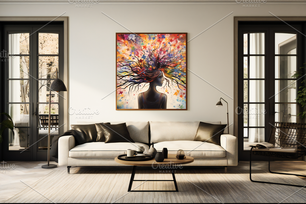 Frame mockup in home interior, a Household Mockup by VetalStock (Photo 2 of 3)