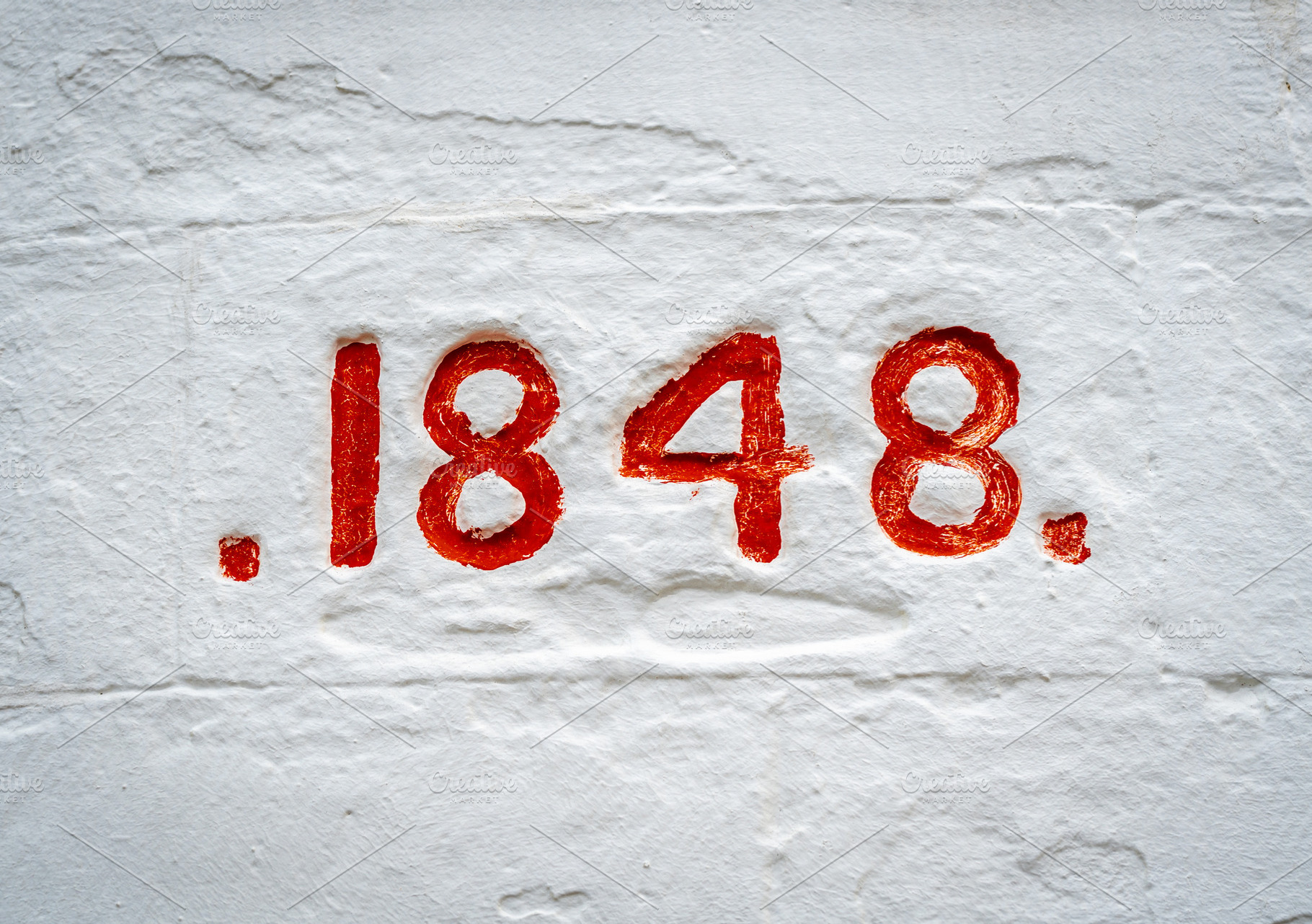 Engraved 1848 date on Cape Otway Lightstation wall in Australia, a Background Photo by GoodGoods