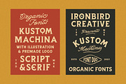 Kustom Machina - Font Duo & Bonus!, a Serif Font by IronbirdCreative (Thumbnail 5 of 10)