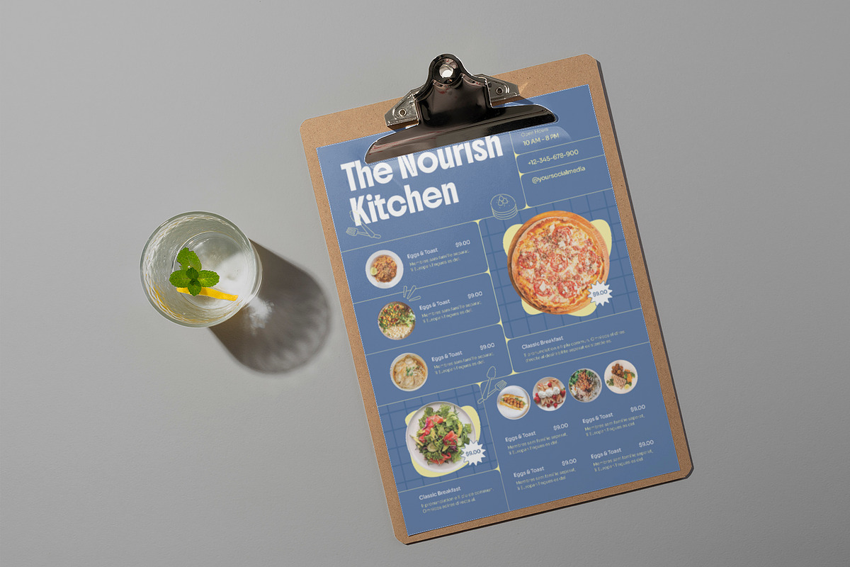 Cloud Kitchen Menu, a Stationery Template by Neermana (Photo 2 of 4)
