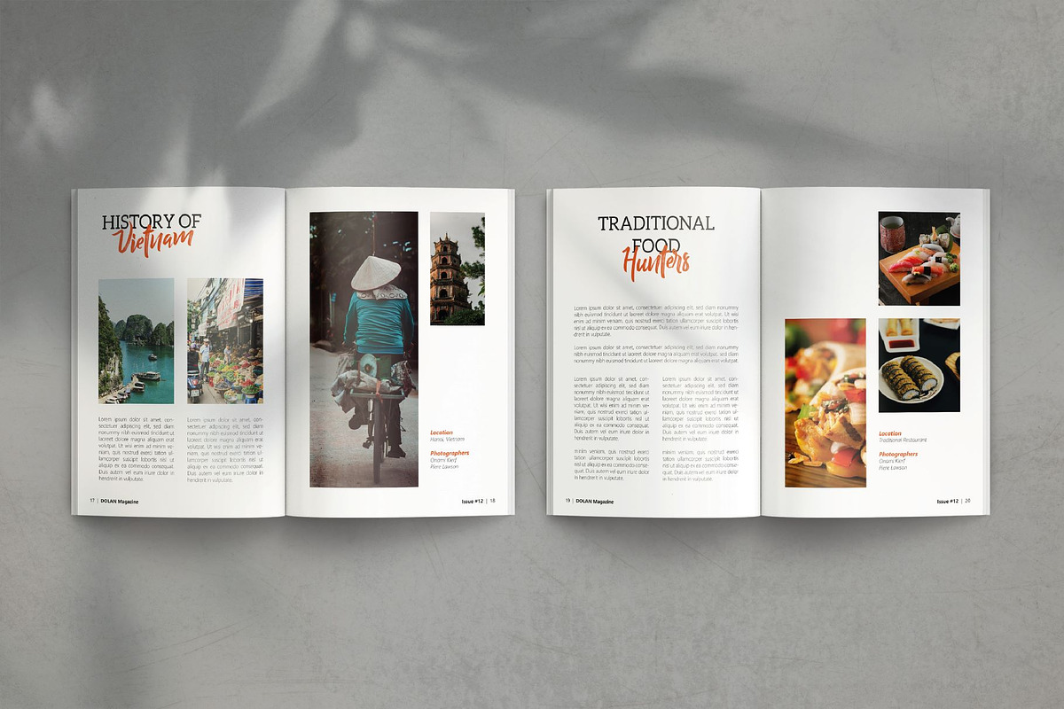 Dolan Travel Magazine Template, a Magazine Template by 730 Studio (Photo 3 of 5)