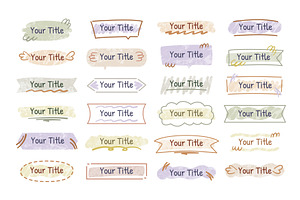 Hand drawn title frames. Doodle, an Illustration by winwin.art