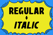 Boughy Blur, a Sans Serif Font by Craft Supply Co. (Thumbnail 7 of 8)