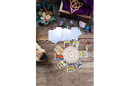 Fortune telling on tarot cards, an Abstract Photo by Neirfy