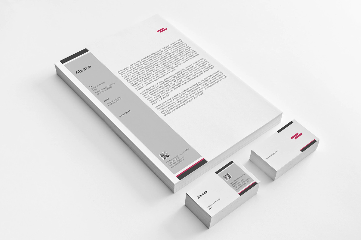 Brand Identity Stationery, a Stationery Template by retrographix (Photo 3 of 5)