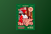 Snowflakes Hot Offers Flyer, a Flyer Template by MMPixelCraft (Thumbnail 2 of 6)
